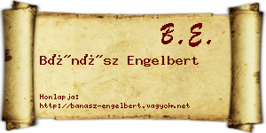 Bánász Engelbert névjegykártya